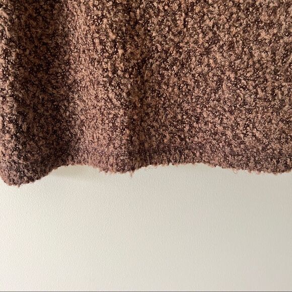 Karen Kane Brown Long Sleeve Wool Blend Crop Sweater Size Medium - Picture 5 of 9